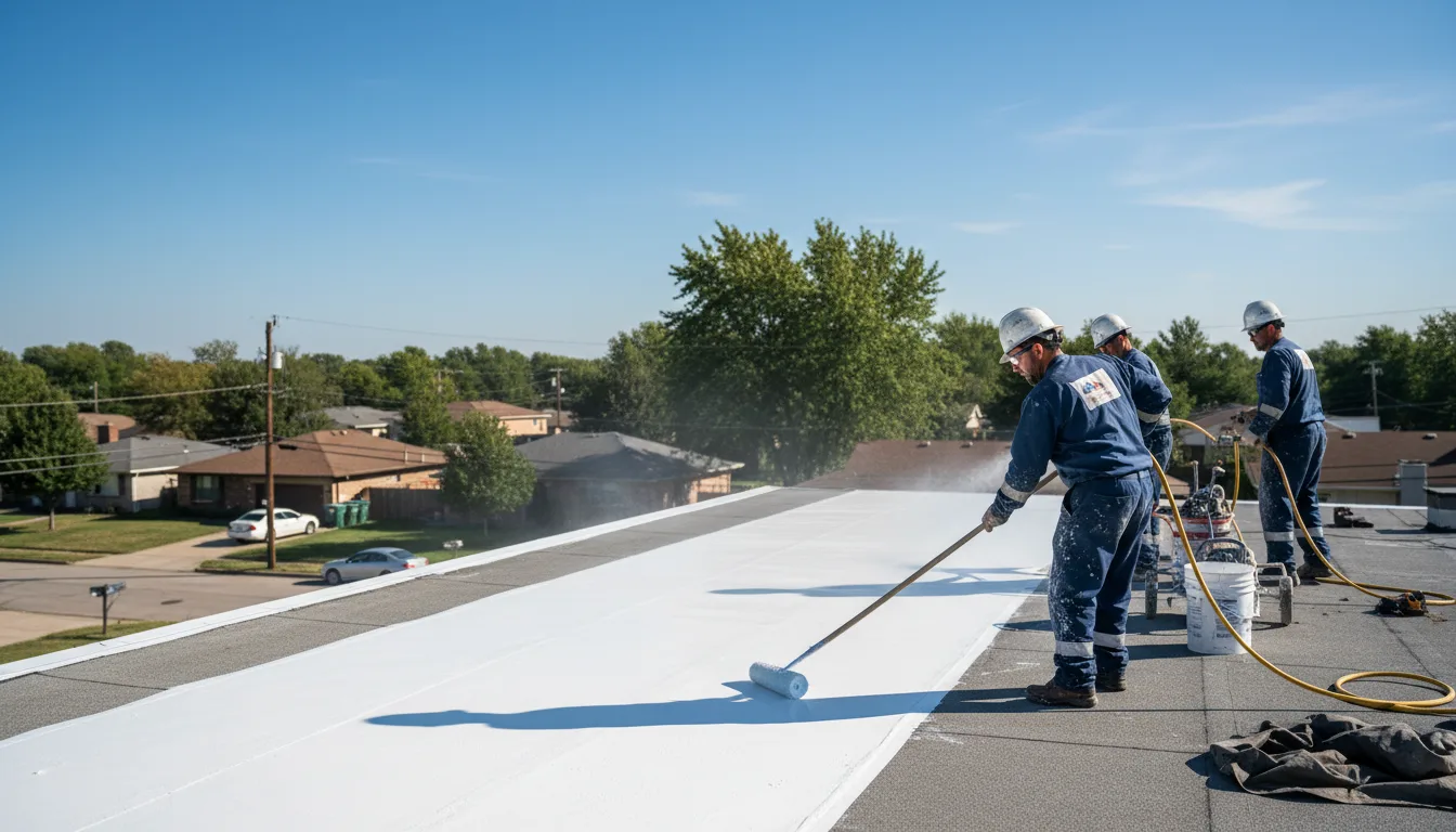 Commercial roof coating in Frederika, IA near me